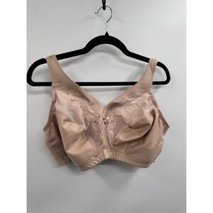 Glamorise Magiclift Full Figure Minimizer Bra Womens 42DD Cafe Wire-Free NWOT